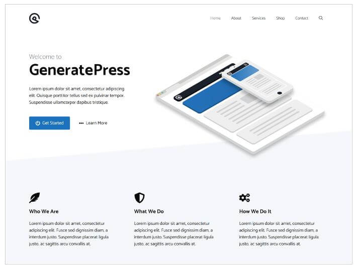 generatepress 테마
